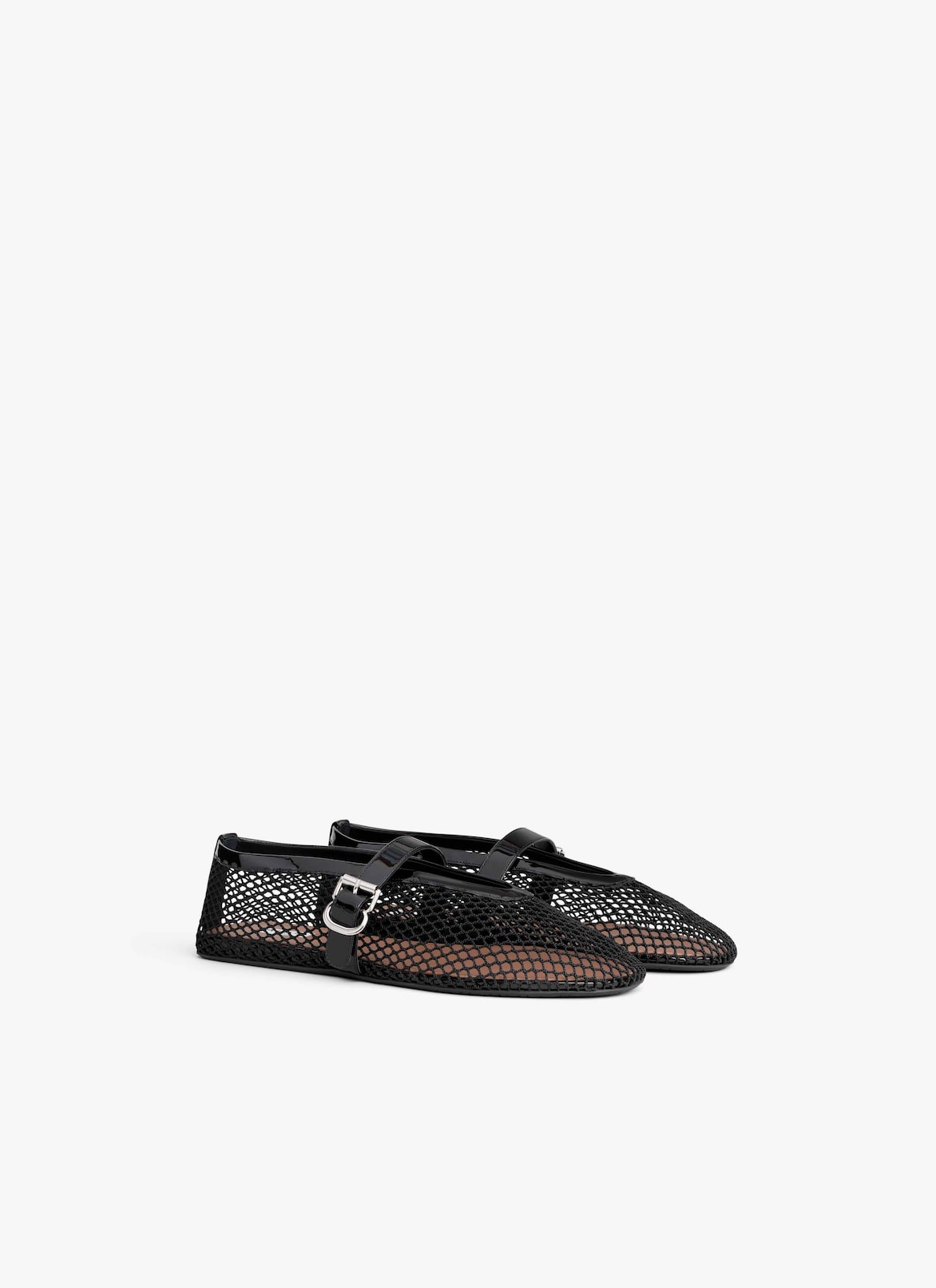 BALLET FLATS IN FISHNET 42-45 ALAÏA BLACK BALLET FLATS IN FISHNET 42-45